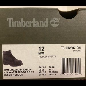 Timberland Premium 6” Waterproof Boot Black Nubuck